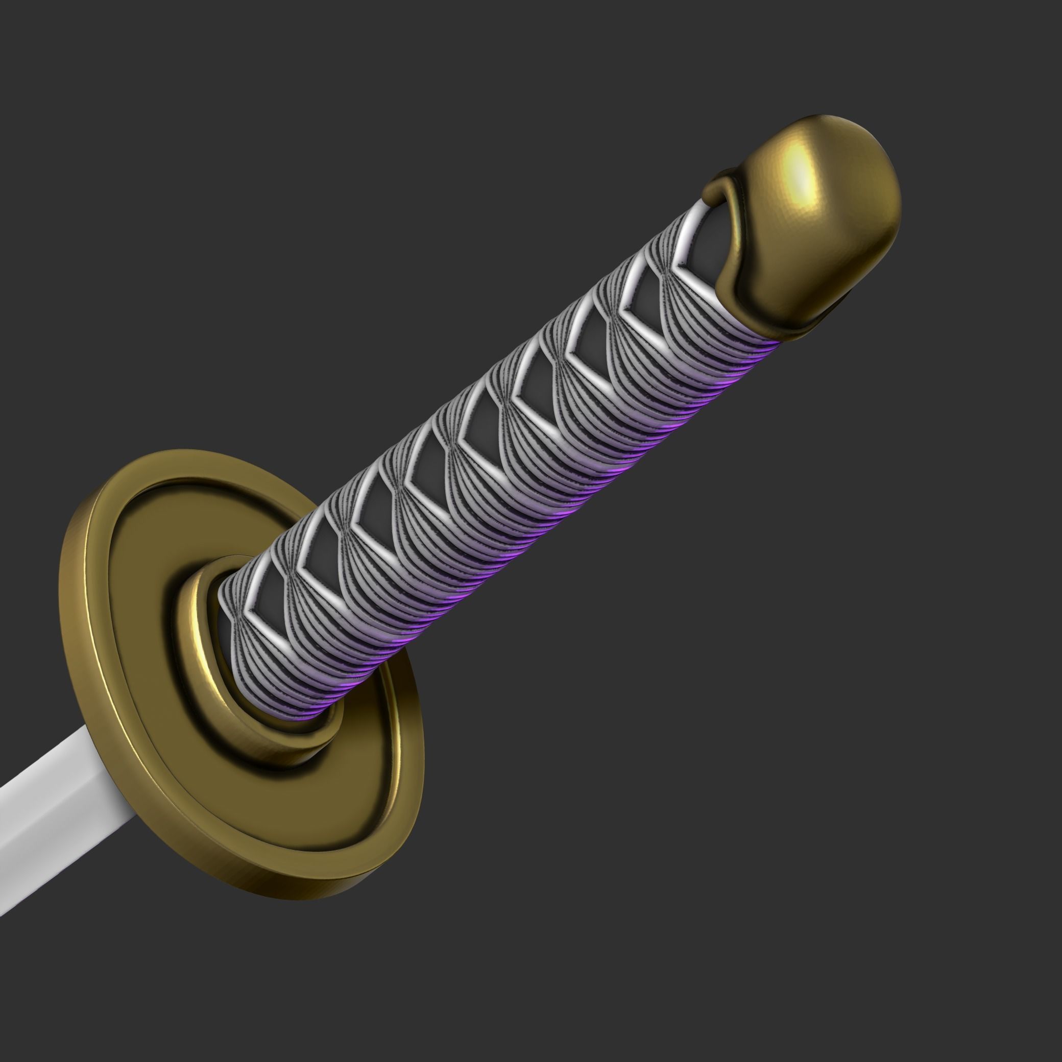 Roronoa Zoro swords 3D print model_28