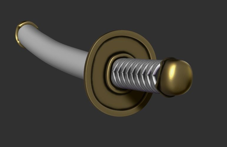 Roronoa Zoro swords 3D print model_19