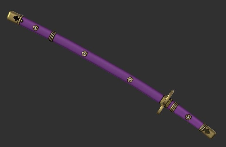 Roronoa Zoro swords 3D print model_7