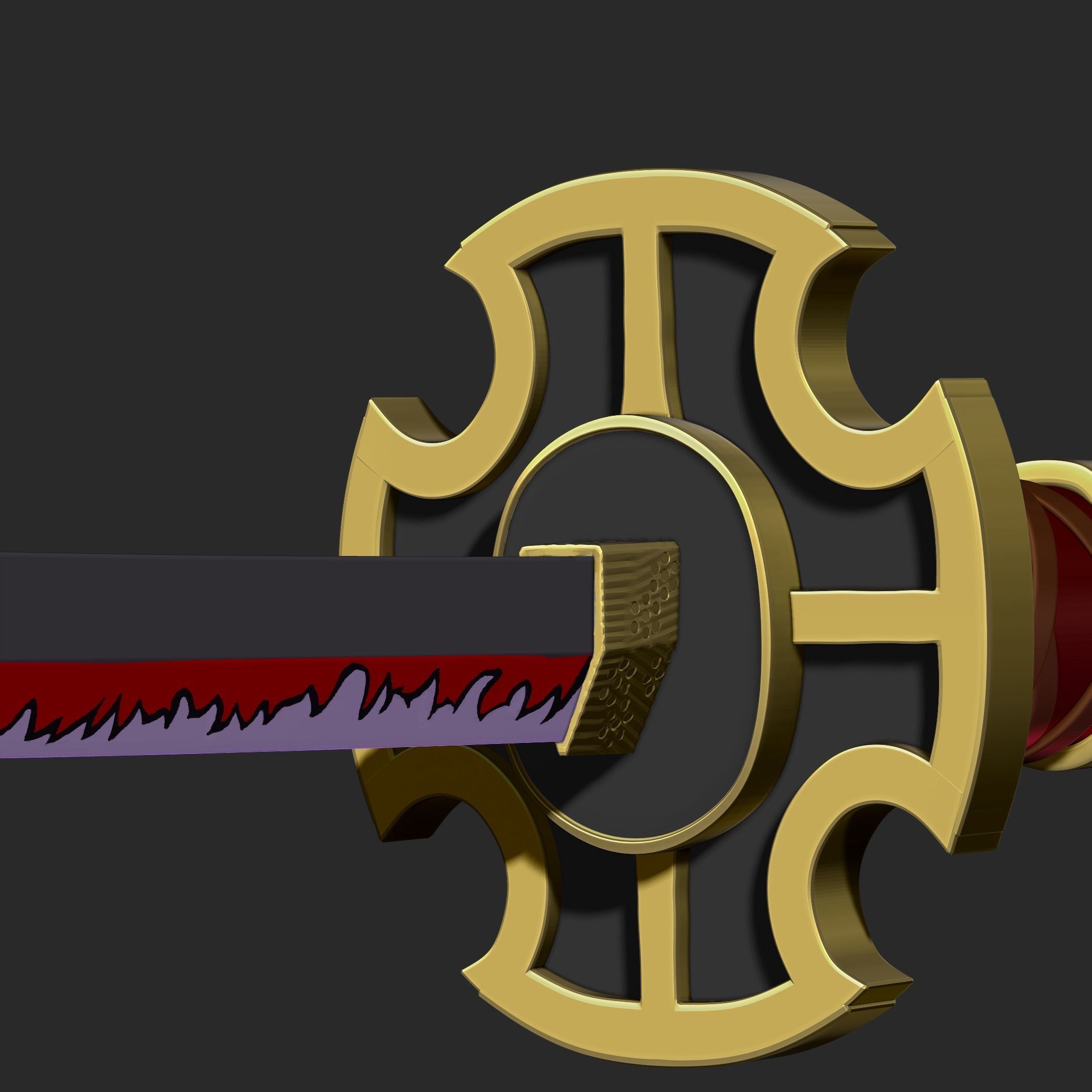 Roronoa Zoro swords 3D print model_33