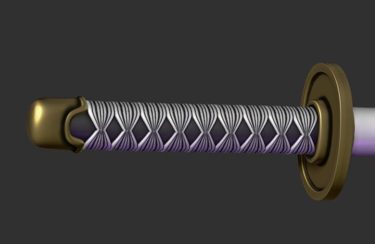 Roronoa Zoro swords 3D print model_21