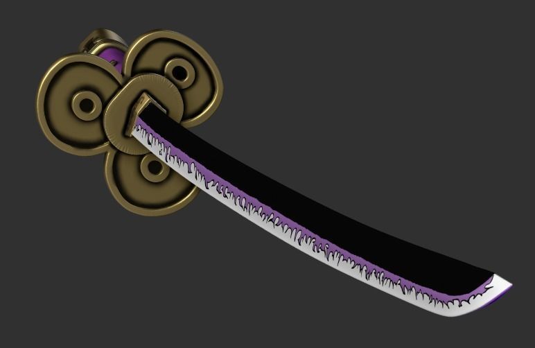 Roronoa Zoro swords 3D print model_9