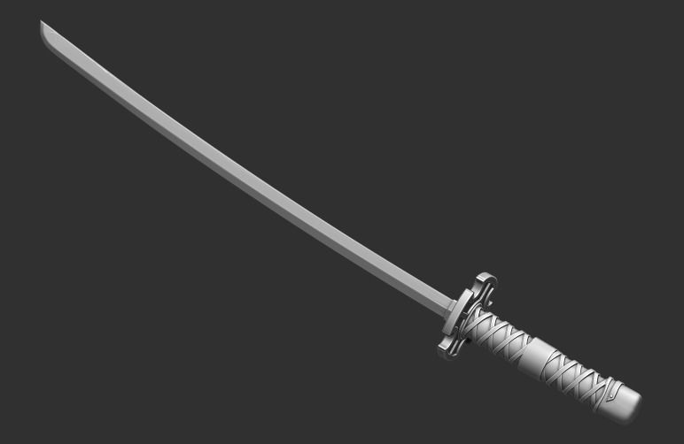 Roronoa Zoro swords 3D print model_38