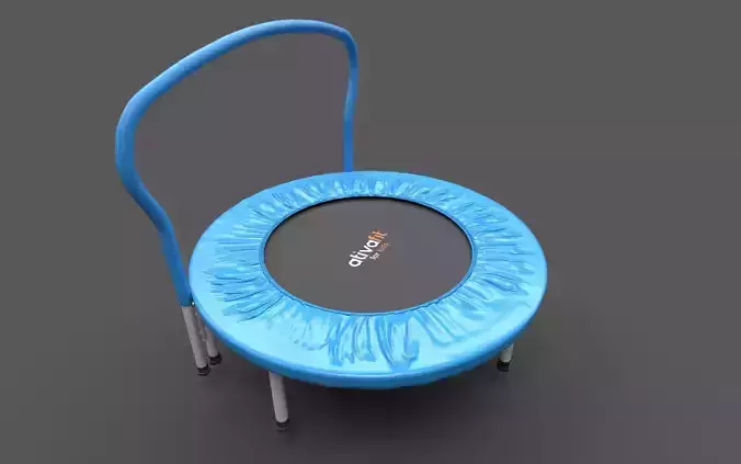 Kids playing cart Low-poly 3D model