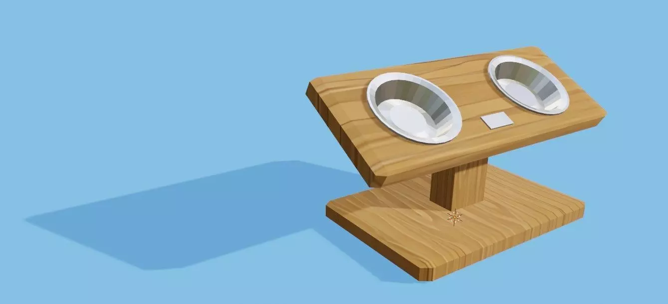 Pet Bowl - Pet Feeder - Cuenco Comedero de mascotas Free low-poly 3D model