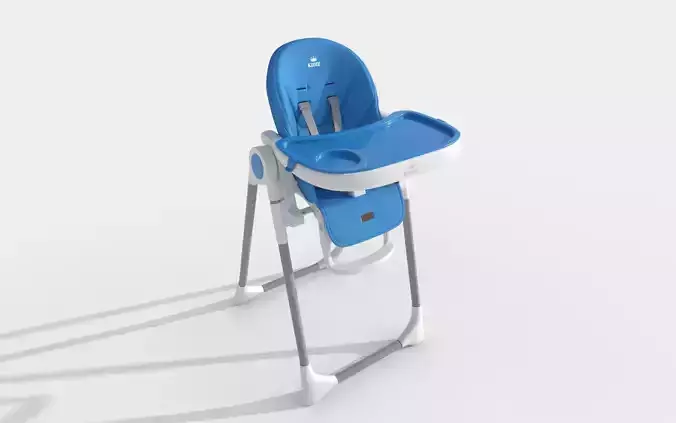 Baby chair Low-poly 3D model
