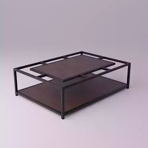 Wood - Metal Center Table 02
