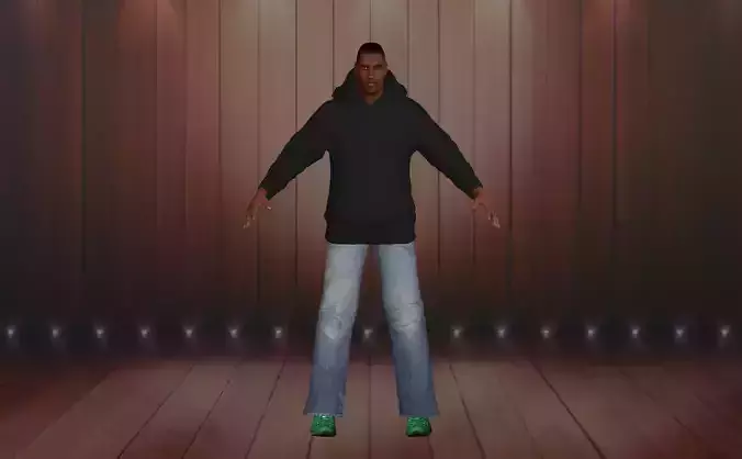 Jamal - Rigged Character 3D Model Low-poly Low-poly 3D model
