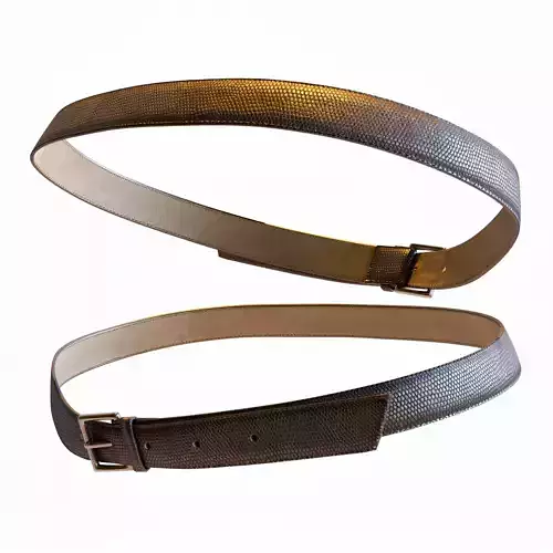 Leather Belt Low-poly 3D model