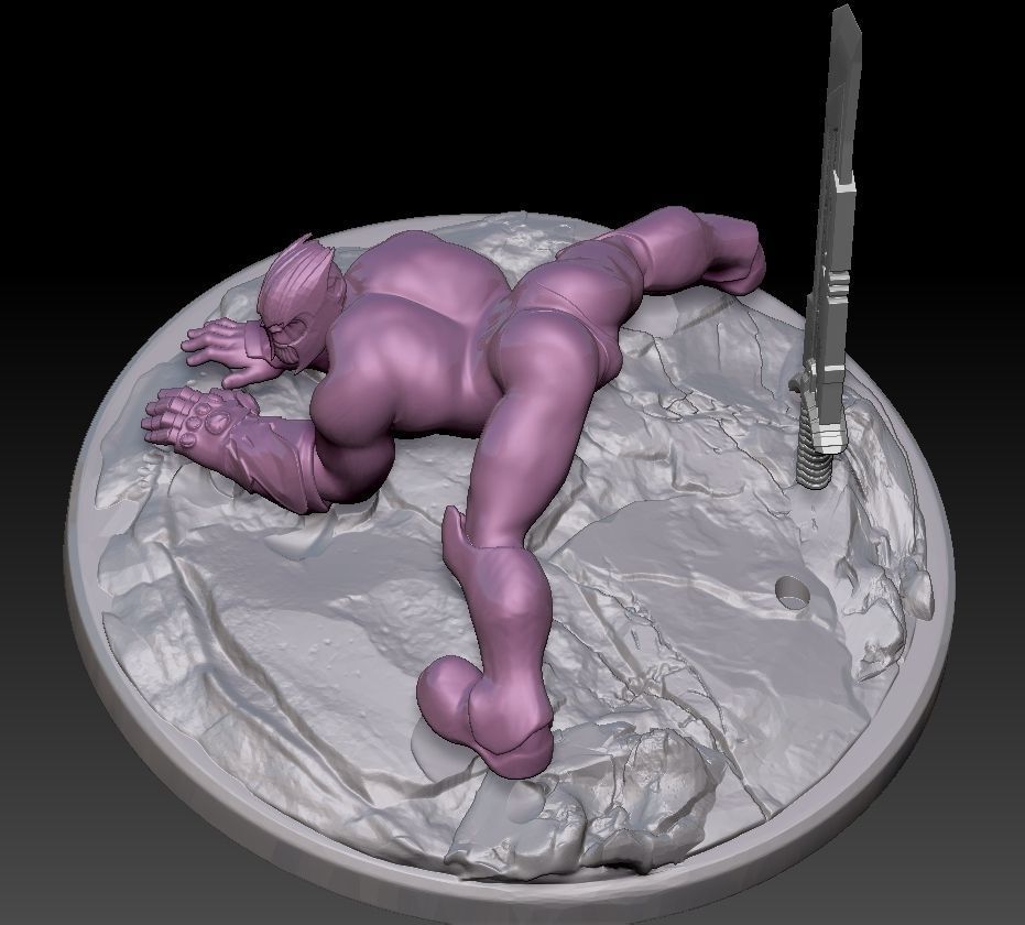 SEXY THANOS 3D print model_3