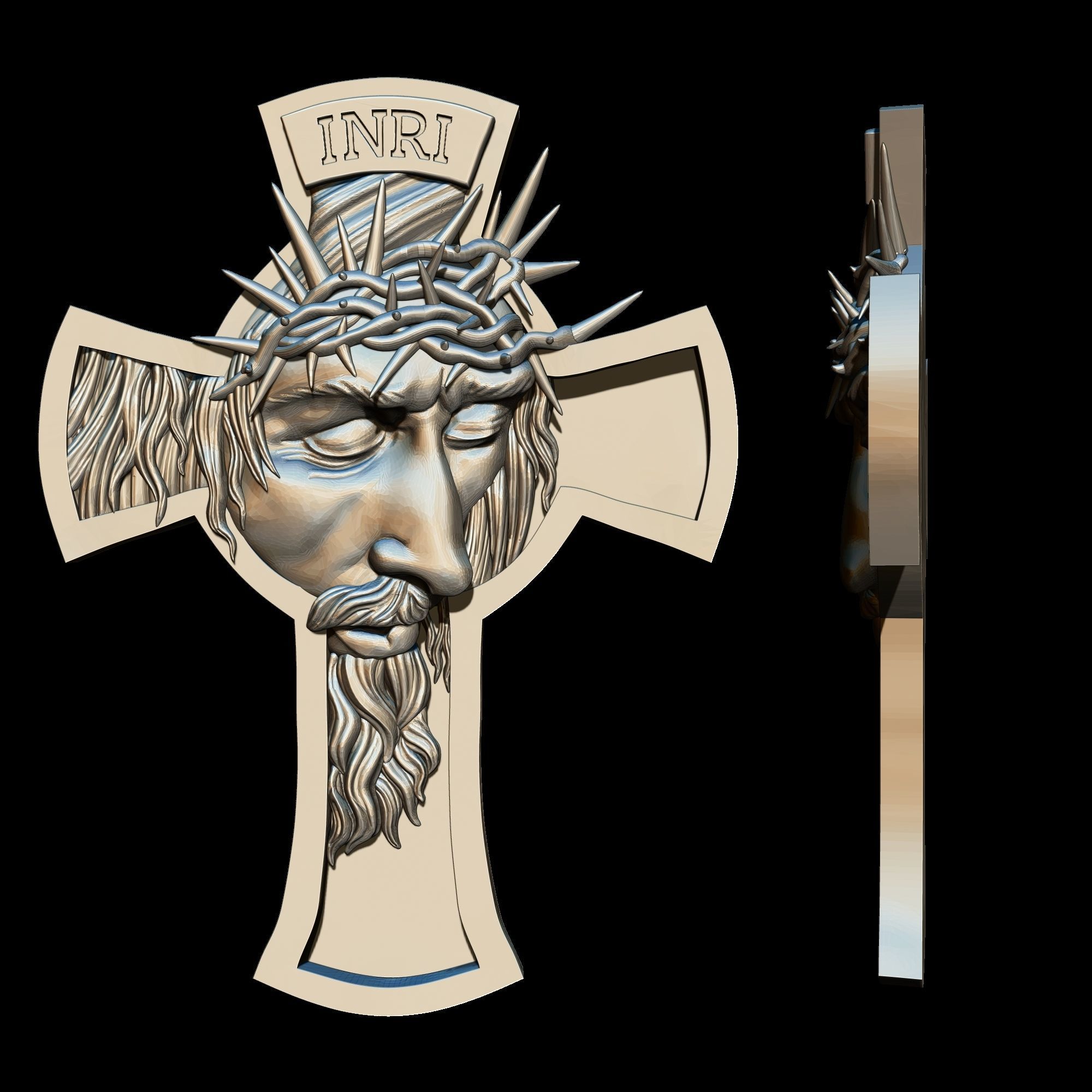 Cruz Jesucristo 3D print model_3