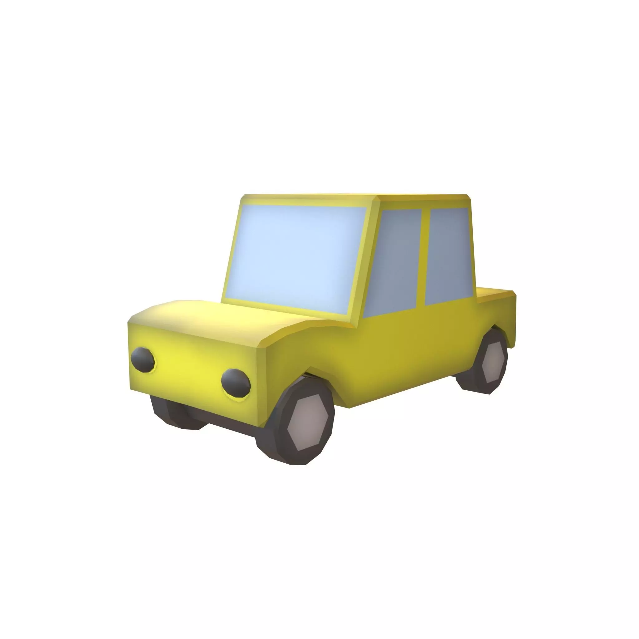 Cartoon Car v1 003 Low-poly 3D model_0