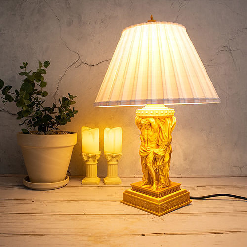 GREEK TABLE LAMP - NO SUPPORTS 3D print model