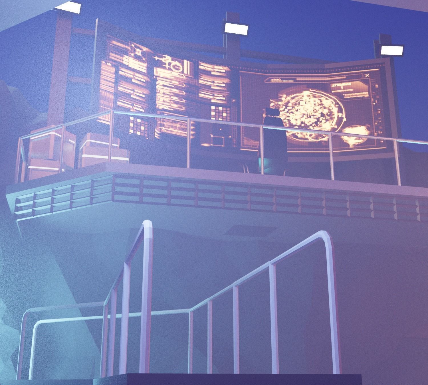 Cartoon Batcave 3D model_2