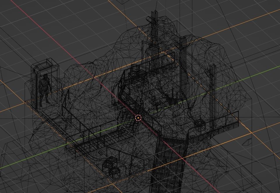 Cartoon Batcave 3D model_30