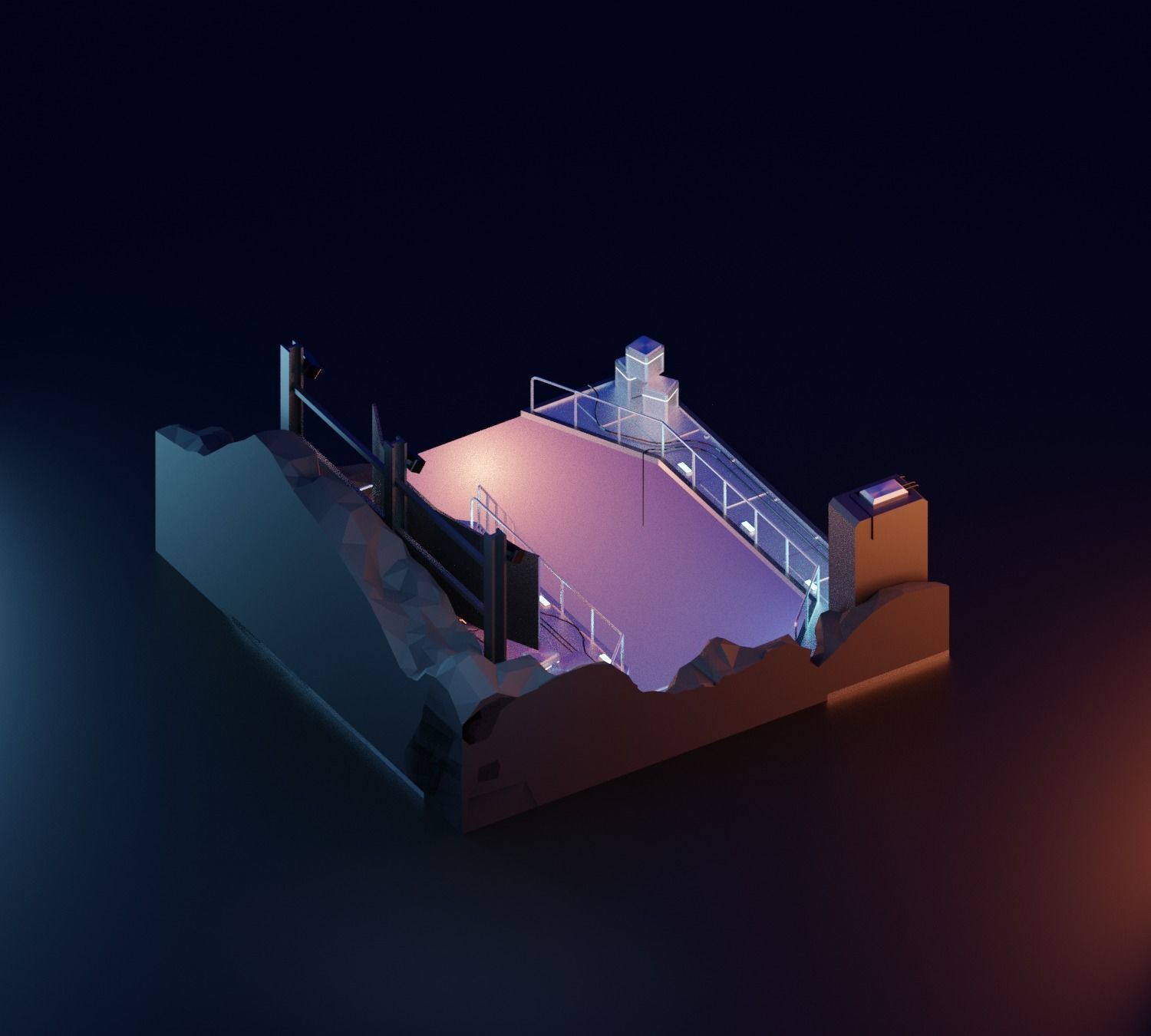 Cartoon Batcave 3D model_18