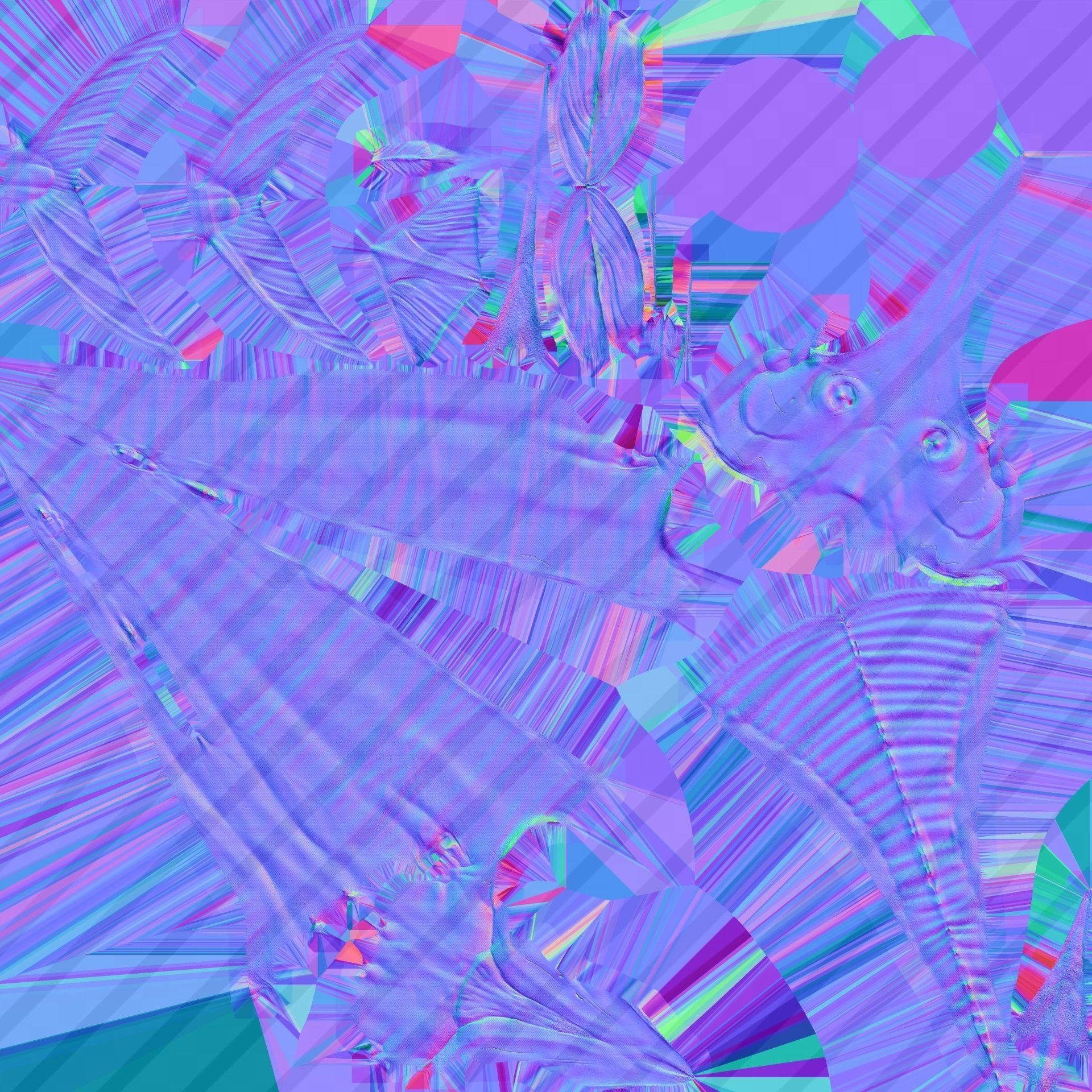 Sword Fish Animated Low-poly 3D model_21