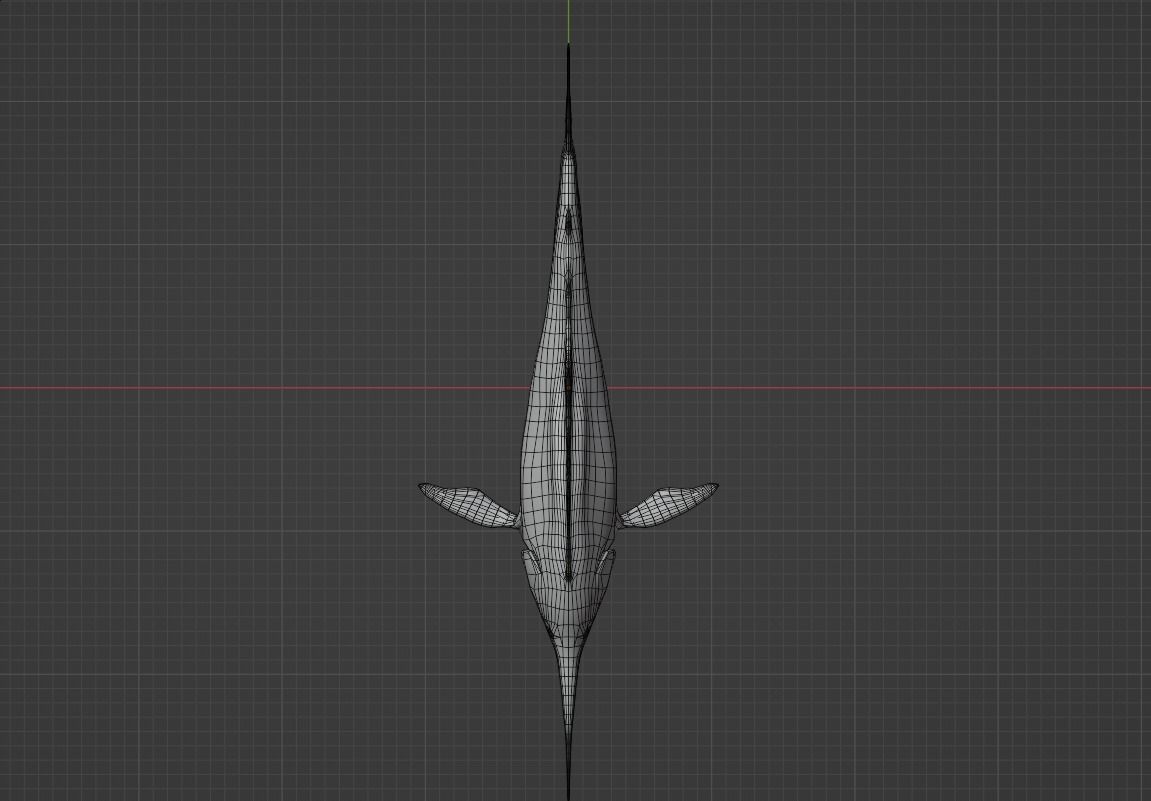 Sword Fish Animated Low-poly 3D model_10