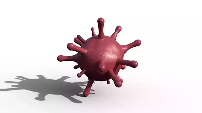 Virus - Variant A Low-poly 3D model