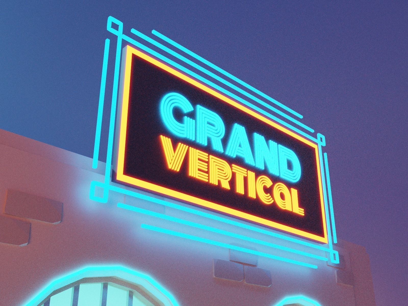 Cartoon Cloud Train Station scene  3D model_5