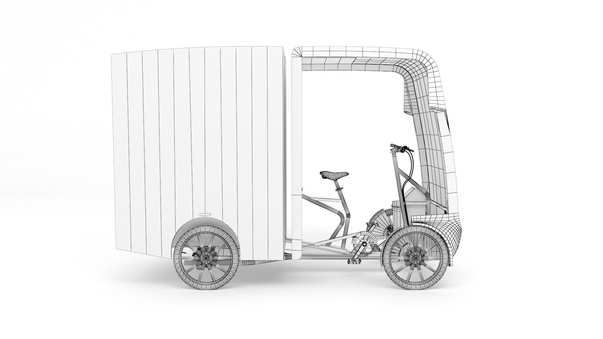 DHL Cargo bike 3D model_12