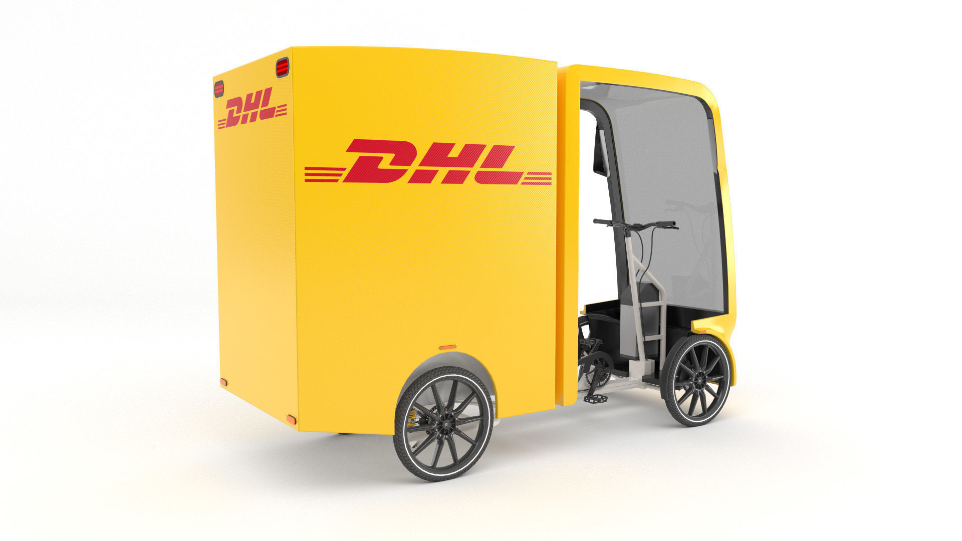 DHL Cargo bike 3D model_5