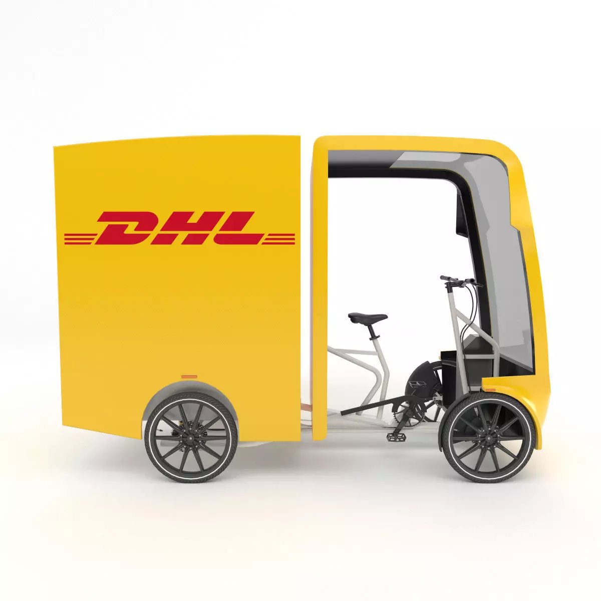 DHL Cargo bike 3D model_0