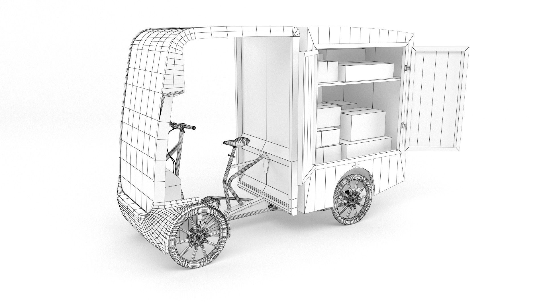 DHL Cargo bike 3D model_16
