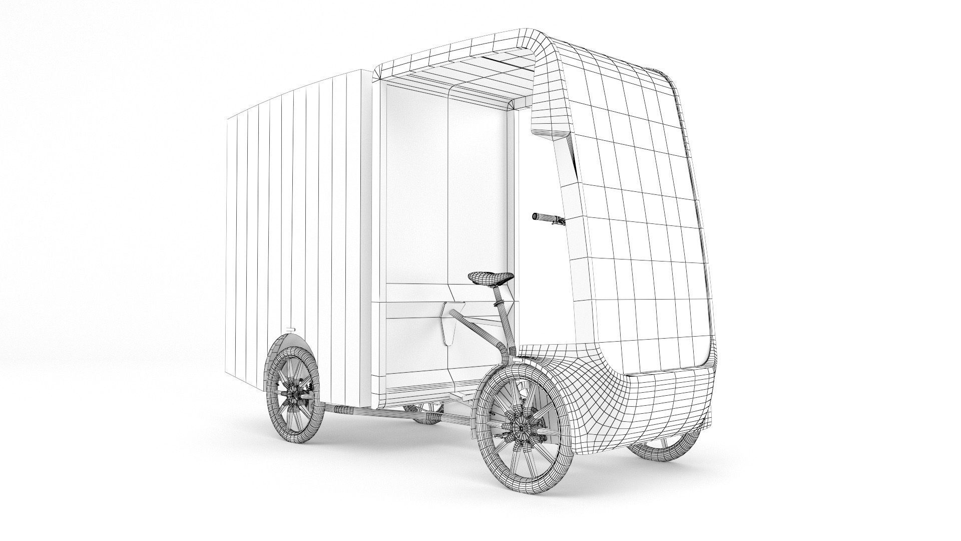 DHL Cargo bike 3D model_10