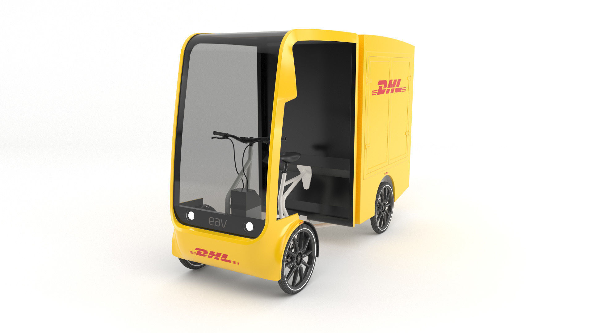 DHL Cargo bike 3D model_9