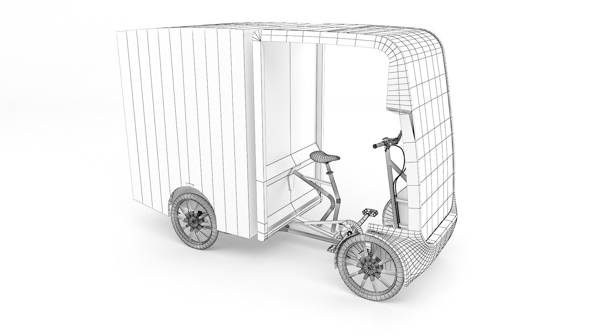 DHL Cargo bike 3D model_11