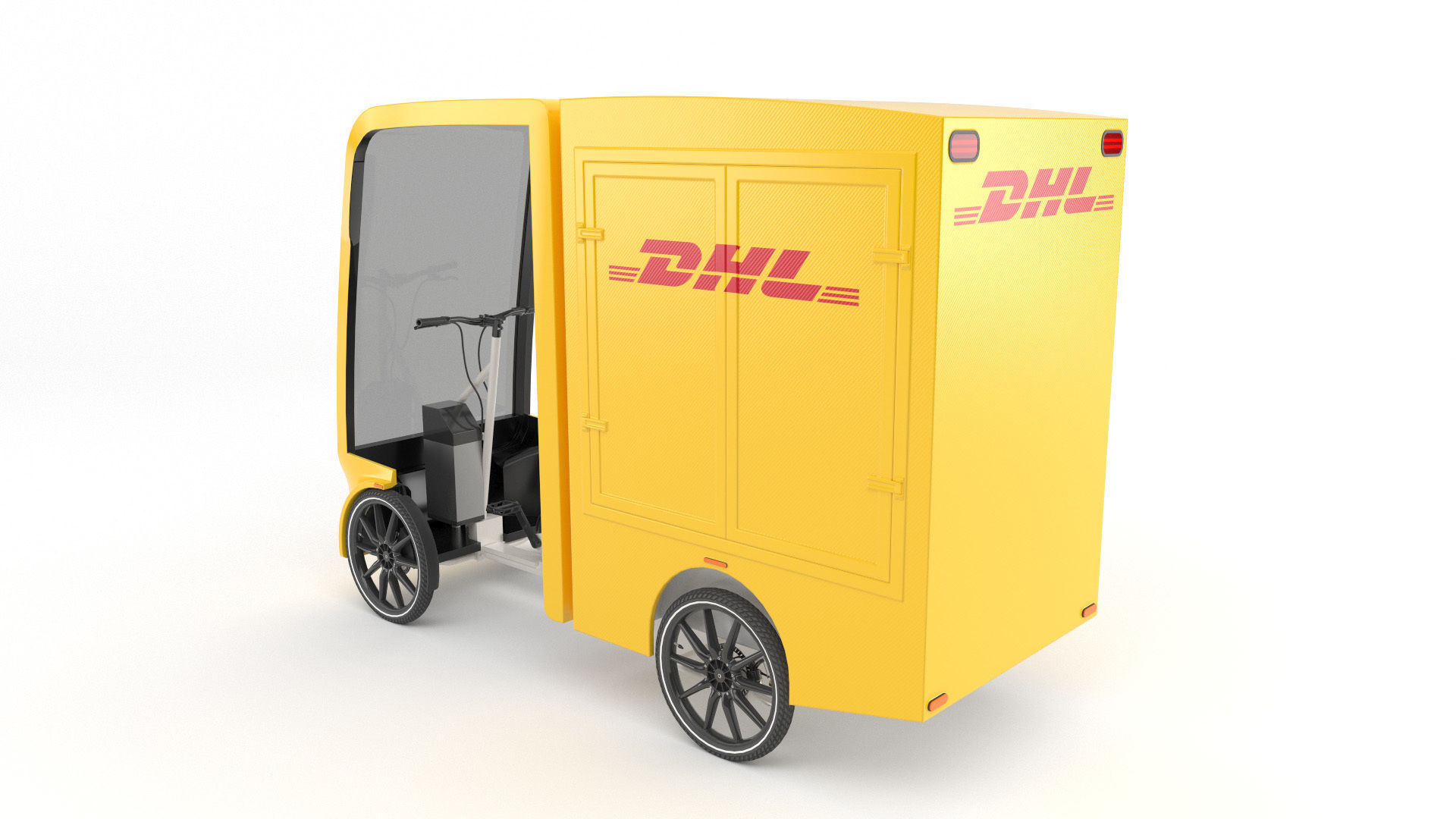 DHL Cargo bike 3D model_7