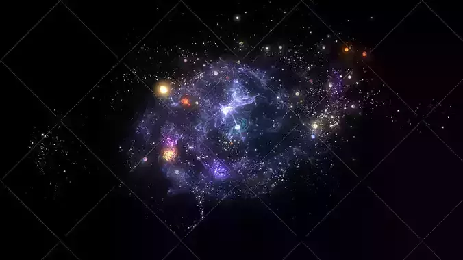 universe galaxy starry star planet particle effect