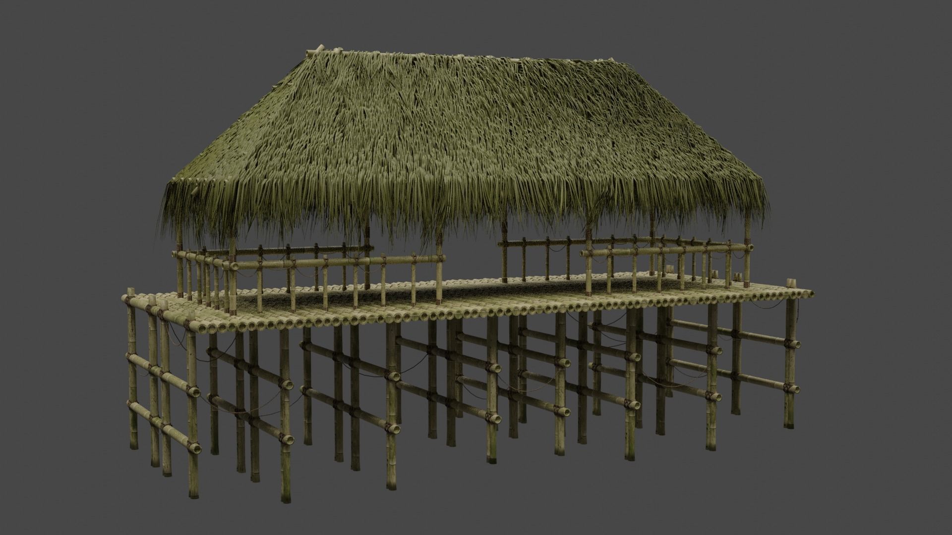 Bamboo Assets Collection 3D model_4