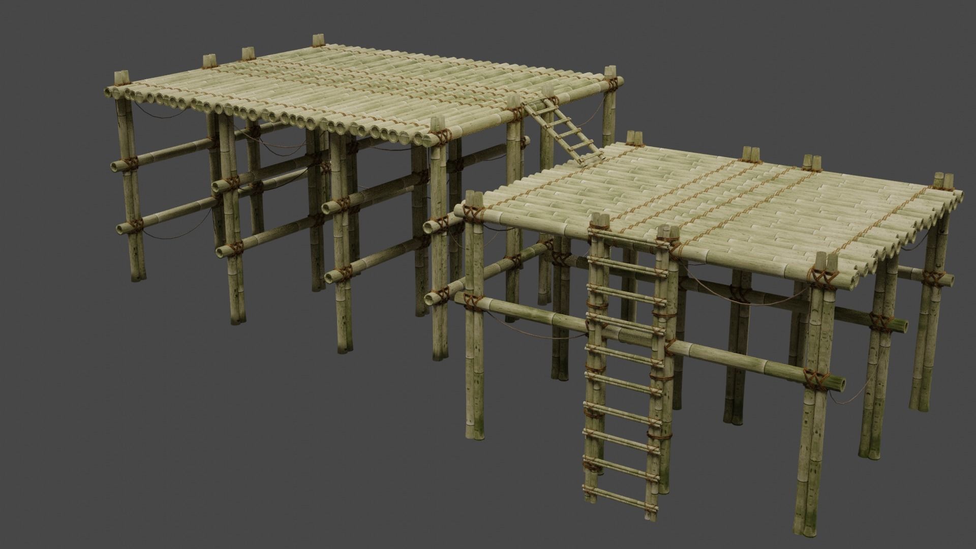 Bamboo Assets Collection 3D model_8