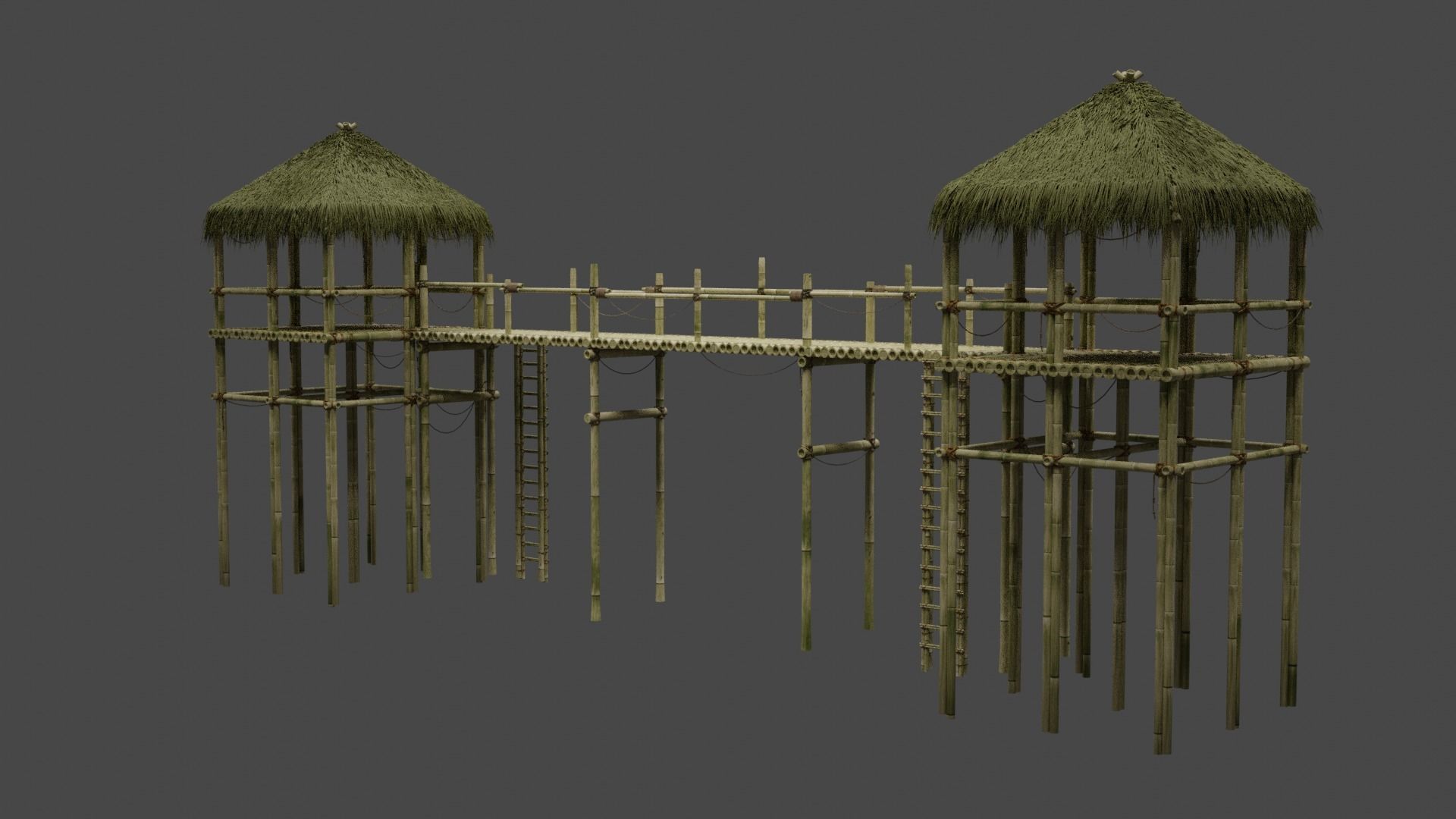 Bamboo Assets Collection 3D model_11