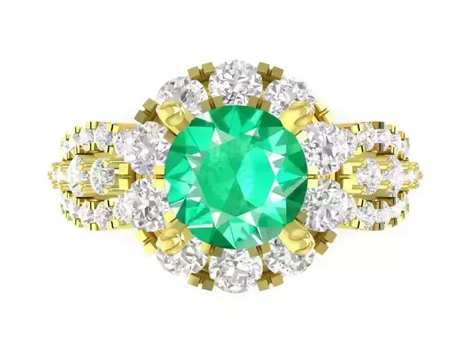 new  hongkong diamond women halo ring 3356