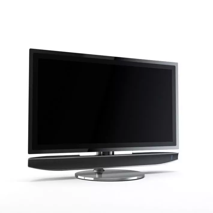 Hdtv With Speaker 3D model_0