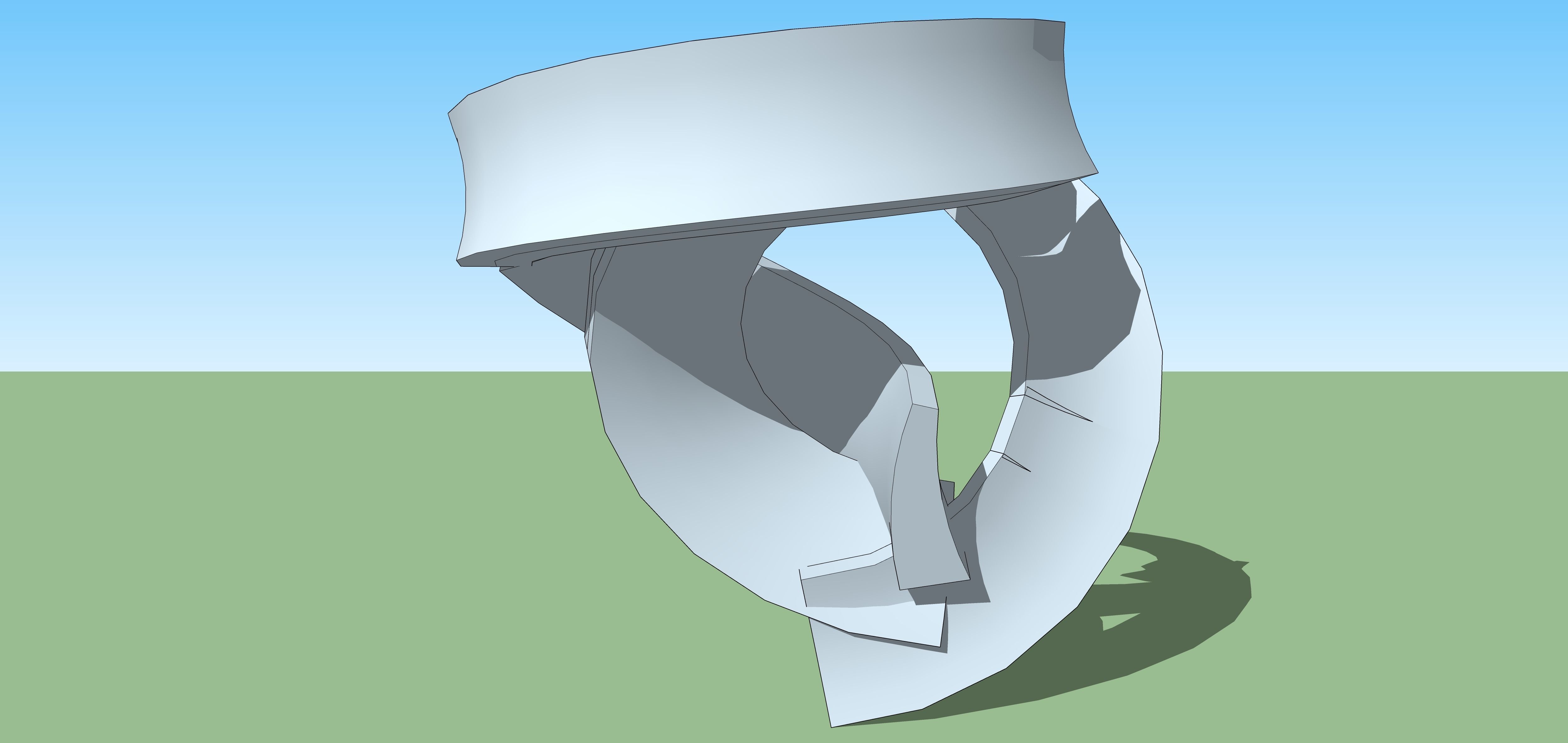 Column Plate artwork 3d sketchup 3D model_1