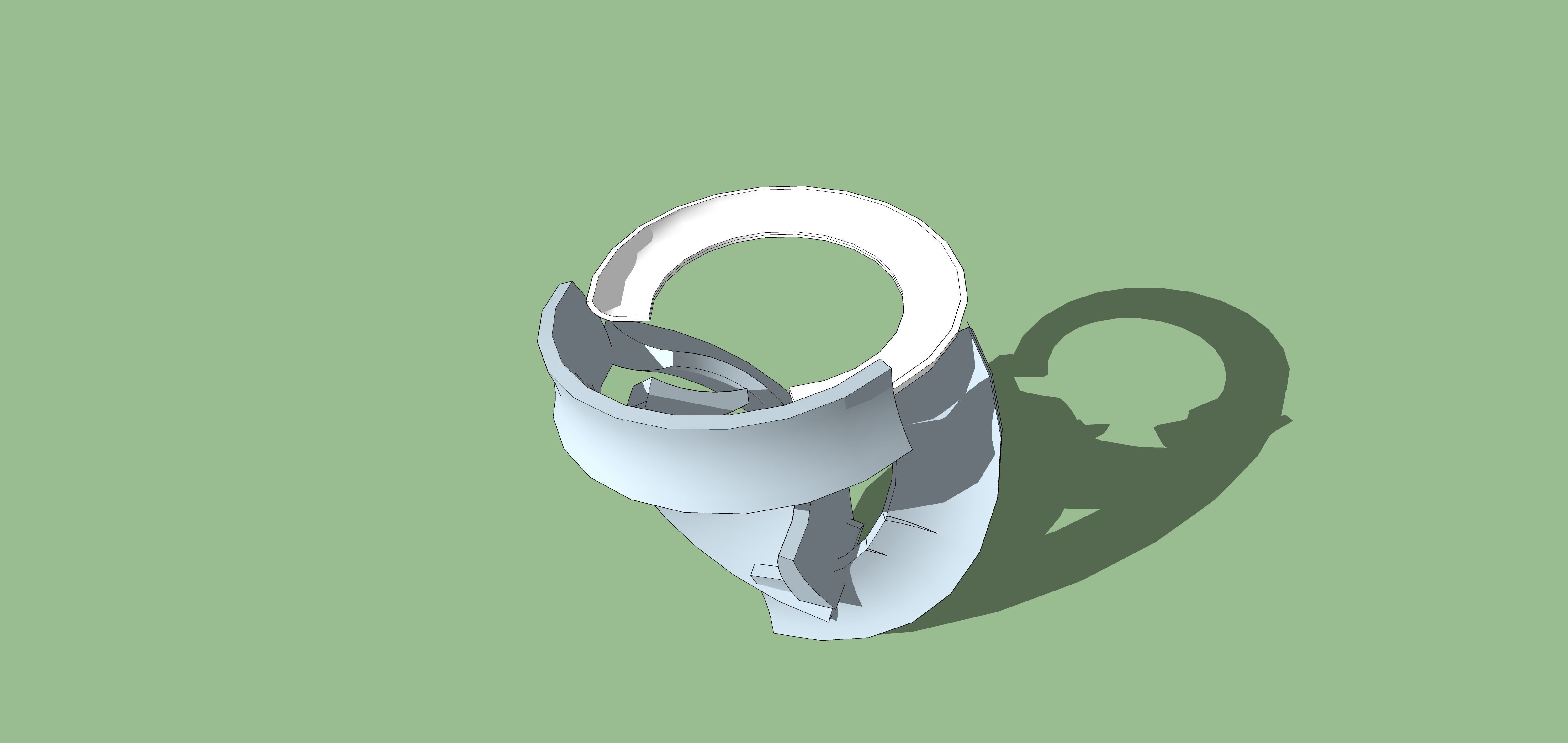 Column Plate artwork 3d sketchup 3D model_5