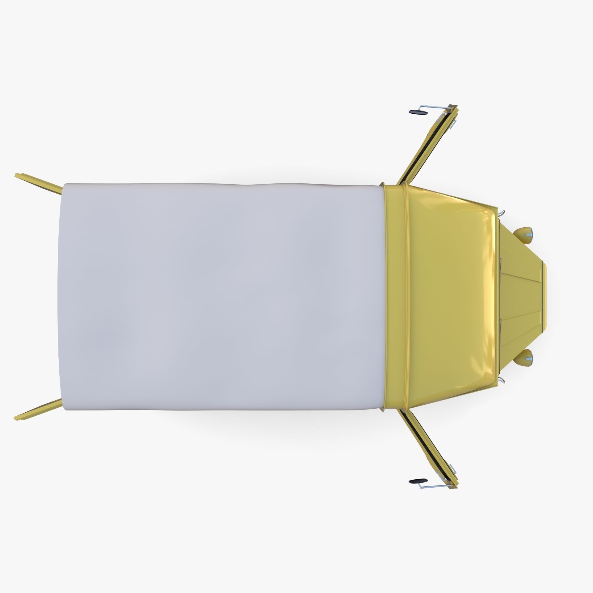 Generic 40s Van Pick Up with interior v1 3D model_20