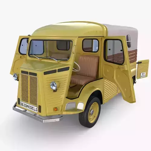Generic 40s Van Pick Up with interior v1