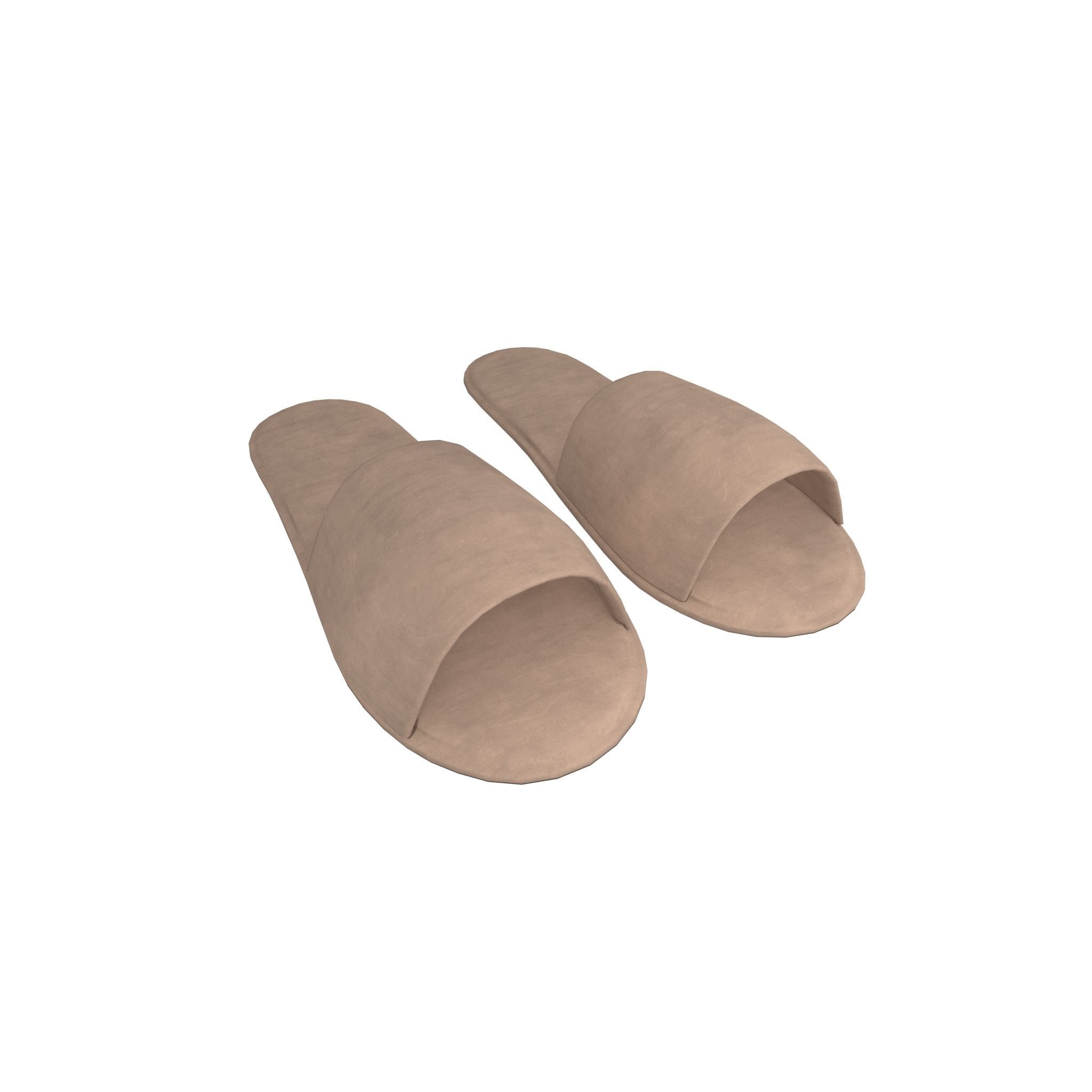 Disposable Slippers Pack Vol 1 Low-poly 3D model_9