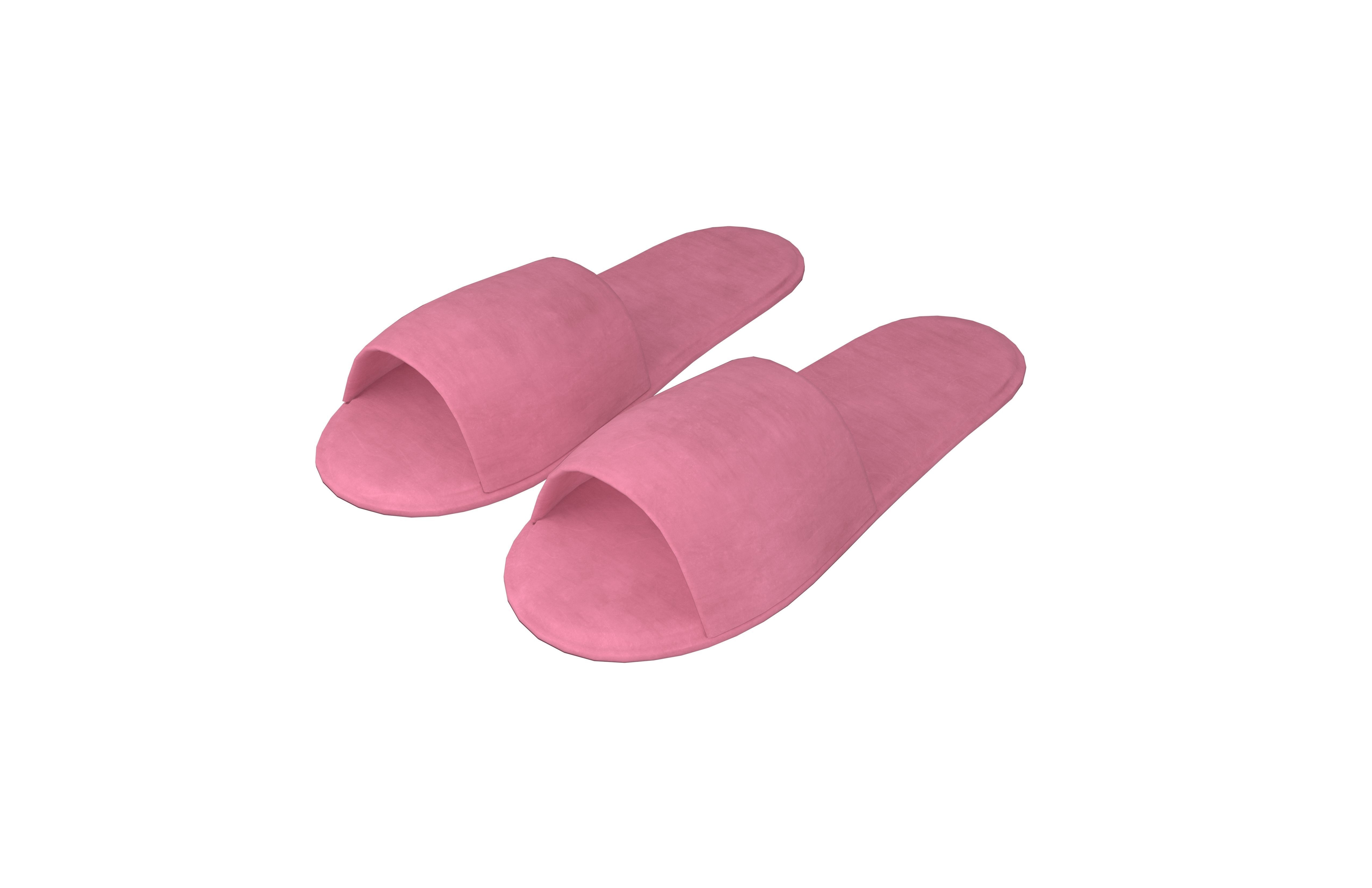Disposable Slippers Pack Vol 1 Low-poly 3D model_23