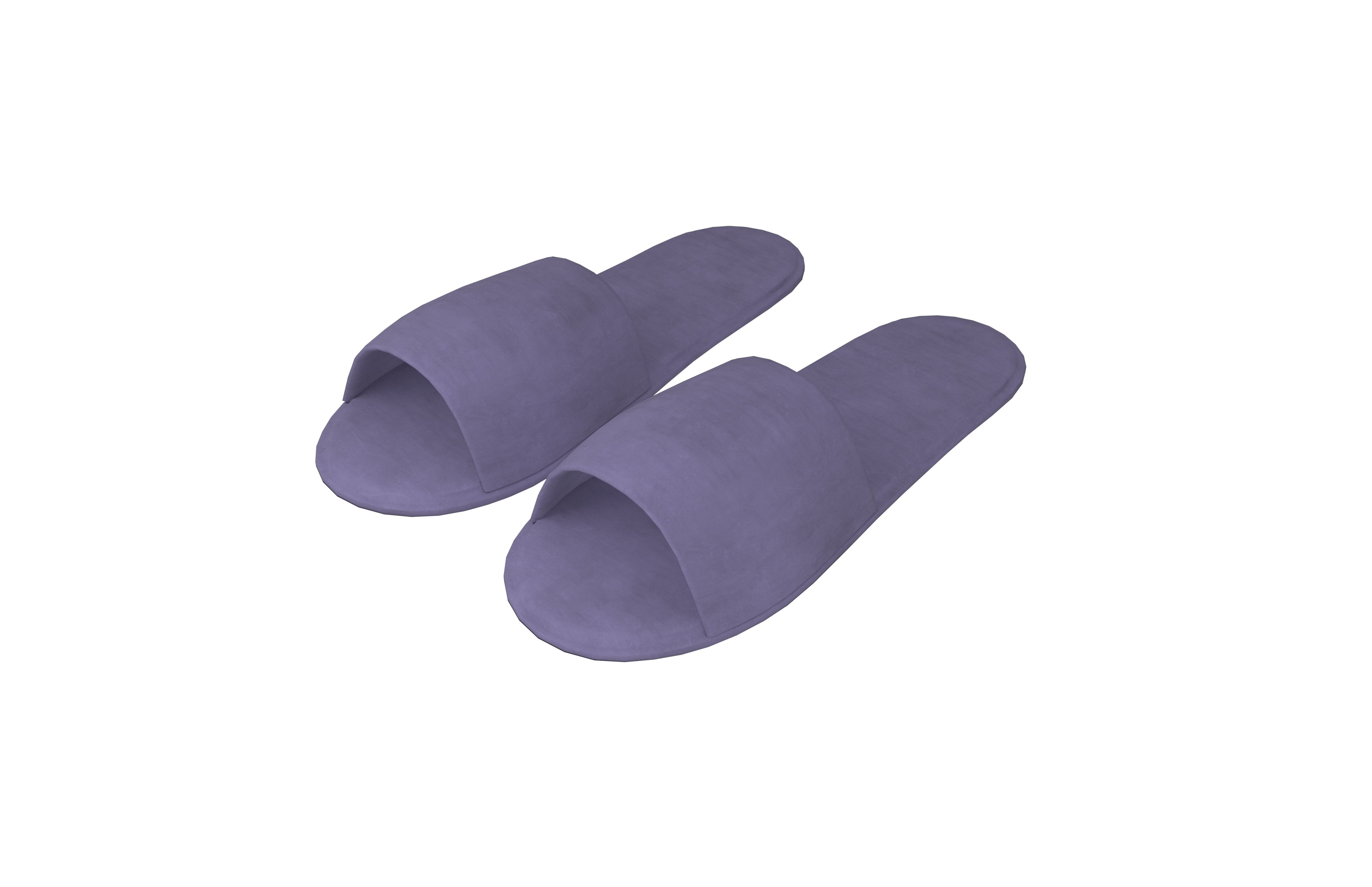 Disposable Slippers Pack Vol 1 Low-poly 3D model_19