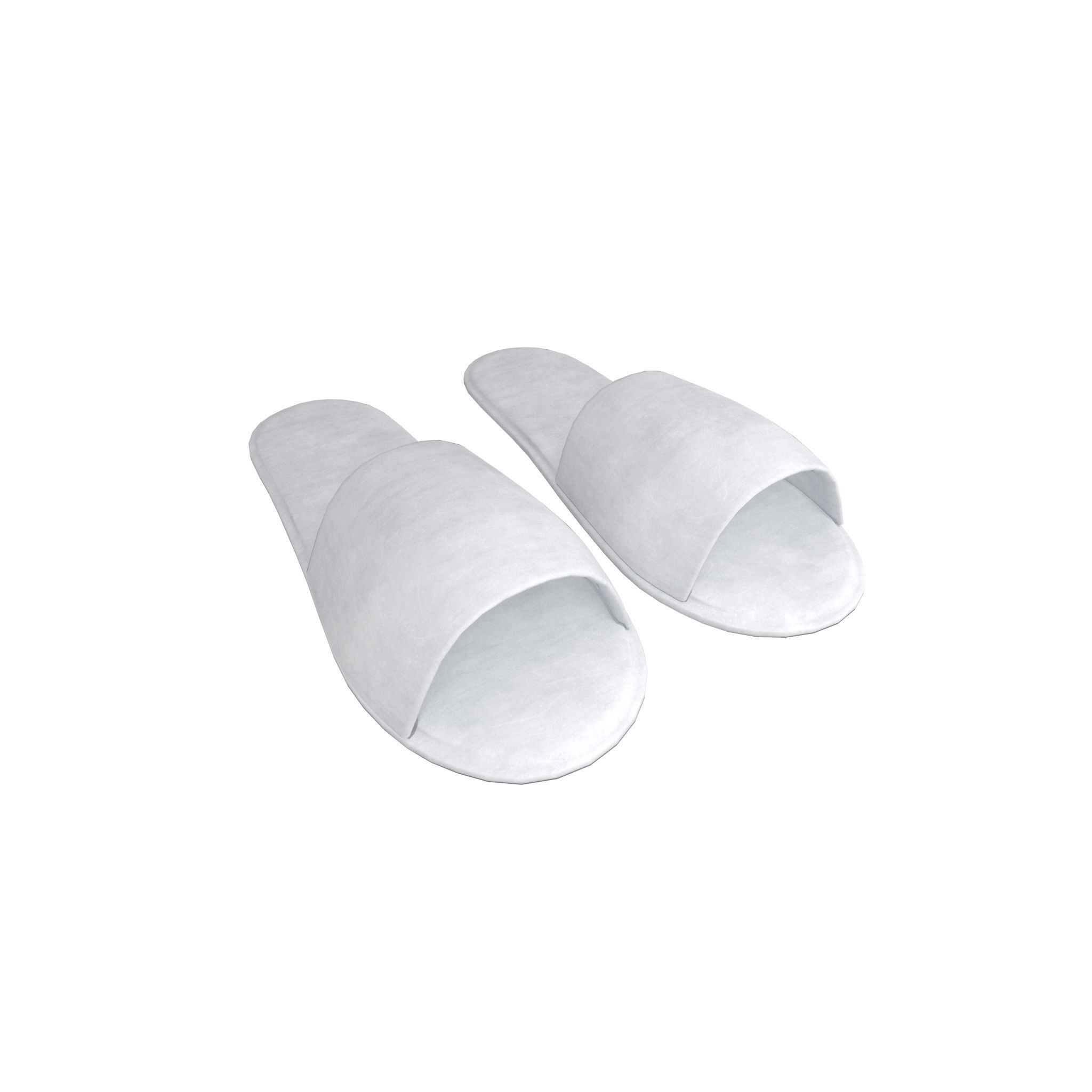 Disposable Slippers Pack Vol 1 Low-poly 3D model_1