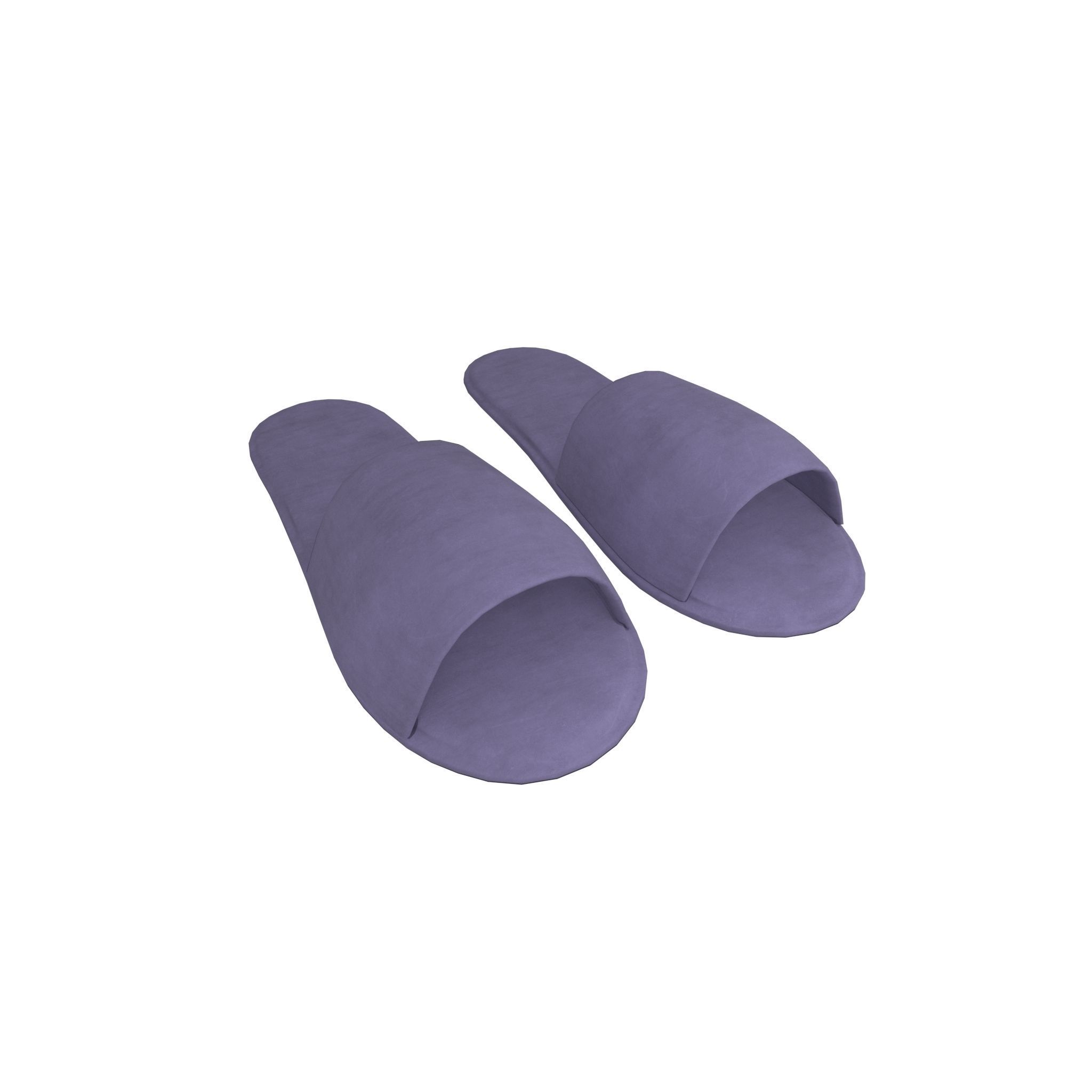 Disposable Slippers Pack Vol 1 Low-poly 3D model_17