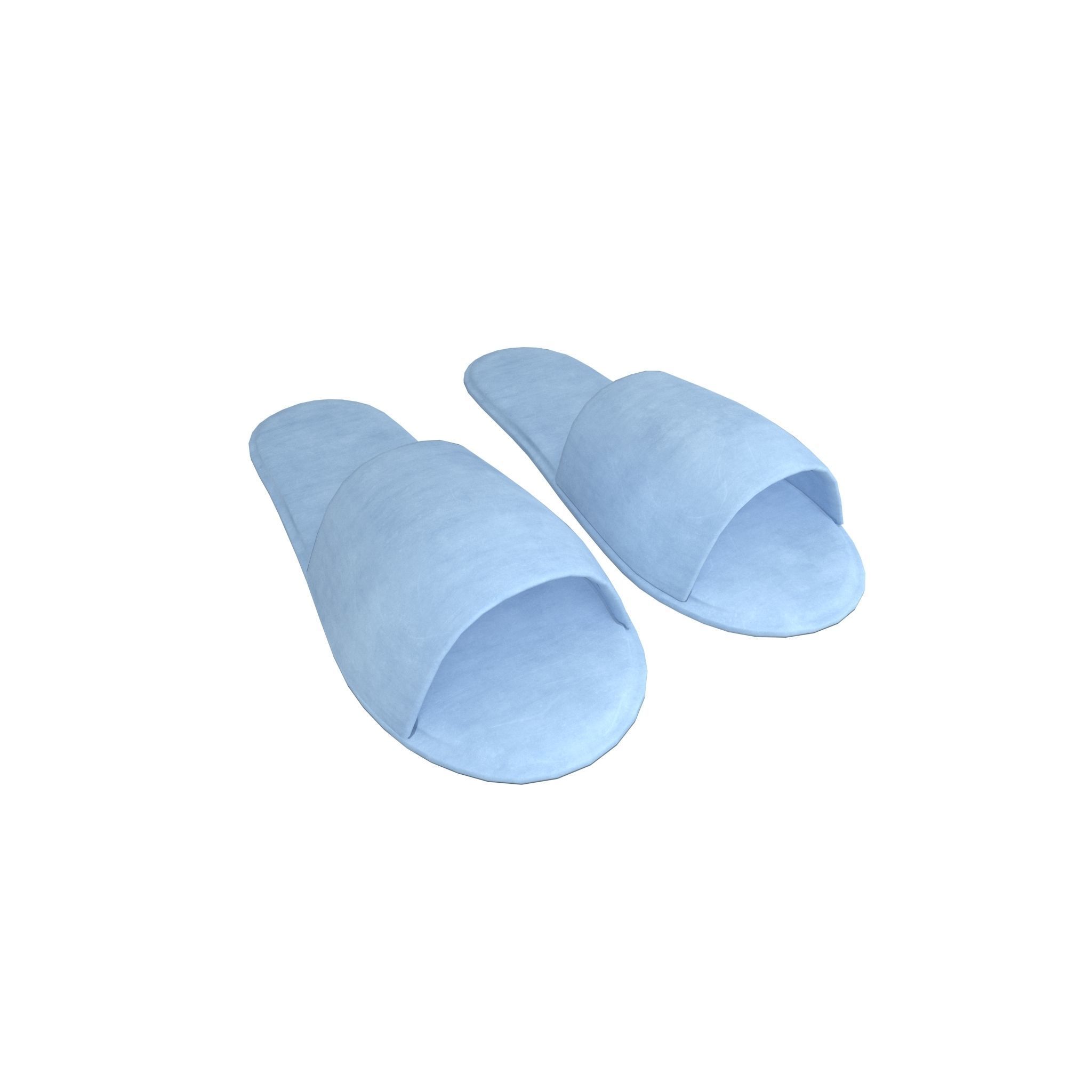 Disposable Slippers Pack Vol 1 Low-poly 3D model_27