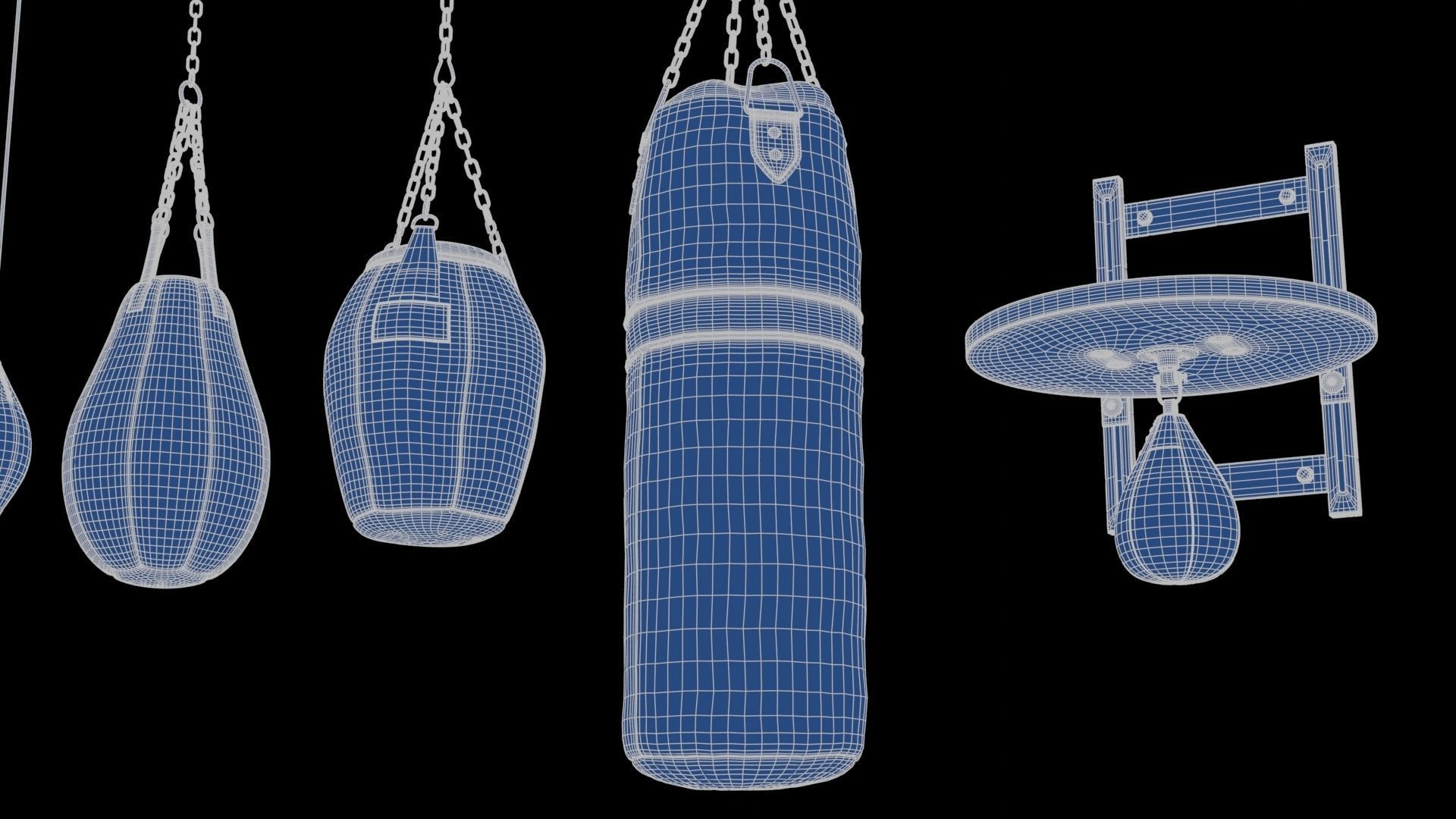 Set of Punching Bags 3D Model Collection_27