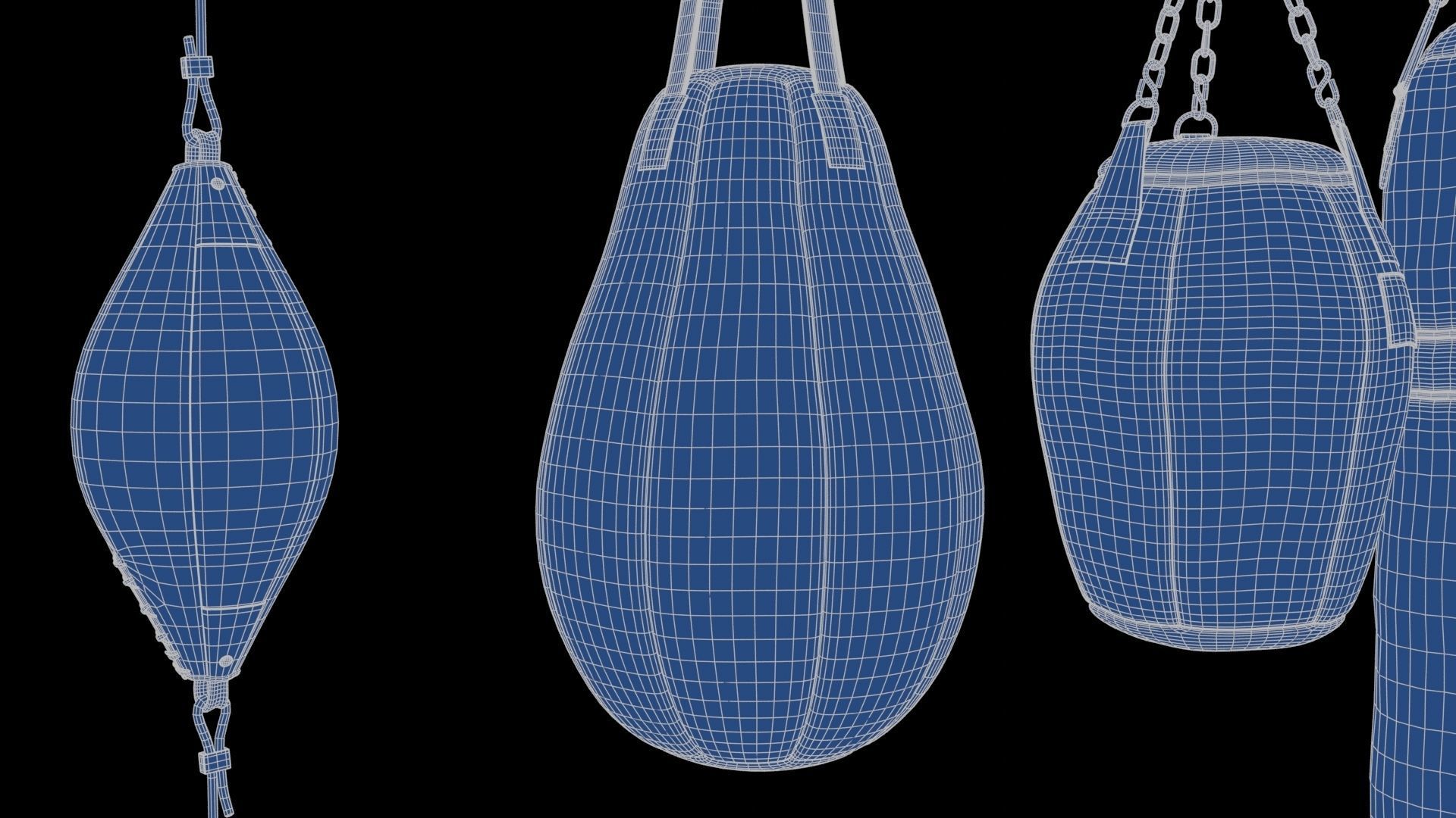 Set of Punching Bags 3D Model Collection_28